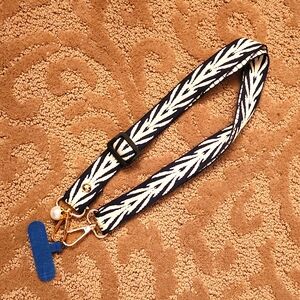 New Black and White Crossbody Phone Lanyard [Works with All Phones] Detachable